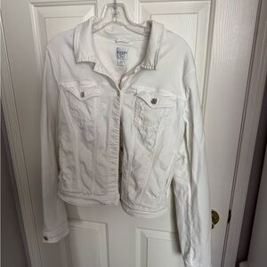 Guess Women's Ivory Jean Jacket